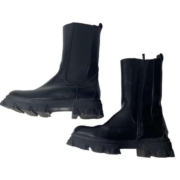 Chunky Heel Boots. Size UK 7 - Picture 4 of 9